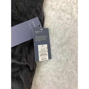 Leisure Studio Womens Black Velour High-Rise Shorts NWT XL PR79LZ thumbnail 3