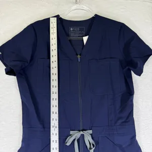 FIGS Catarina Scrub Jumpsuit Navy Blue Technical Collection W23SW2056 M thumbnail 9