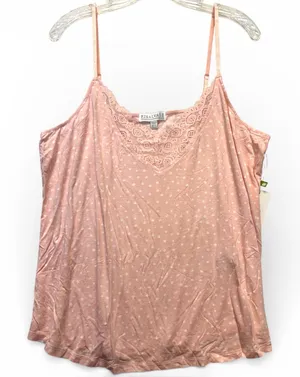 P.J. Salvage Pink Lace Cami XL Star Print Pajama Sleep Tank NWT thumbnail 1