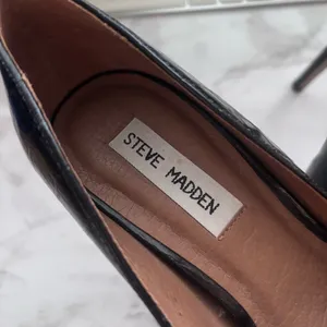 Steve Madden Black Croc Leather Stiletto Heel Shoe Size 7.5 thumbnail 10
