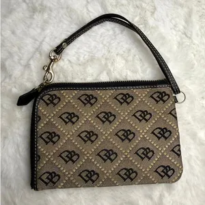 Vintage Dooney & Bourke Signature Wristlet thumbnail 2