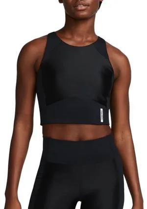 Nike Women's Black Crop Top thumbnail 1