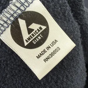 American Giant Sweatshirt Womens Medium Black Raglan Crew Neck Made in USA thumbnail 7