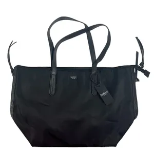 Botkier New York Black Nylon Tote Vegan Leather Trim‎ Zipper Shoulder Bag NEW thumbnail 2