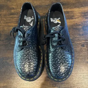NEW Dr. Martens 1461 Quad Croc Gunmetal Wild Croc‎ Platform 4 M, 5 L Shoes thumbnail 4