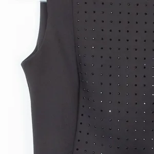 Karl Lagerfeld Black Embellished‎ Sleeveless Midi Sheath Dress Size 4 thumbnail 3