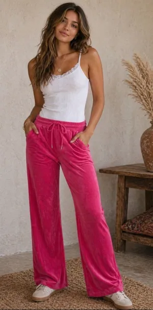 Edikted Pink Straight Leg Pants Size Small thumbnail 1