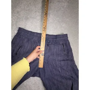athleta cabo linen textured wide leg pant navy 14 thumbnail 9