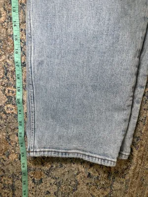Abercrombie & Fitch The Ankle Straight Ultra High Rise Jeans Light Wash Size 33 thumbnail 6