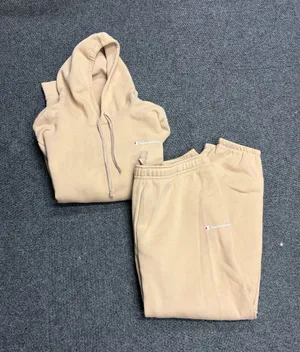 Champion Pullover Hoodie Set Tan Beige XL sweatpants Natural thumbnail 1