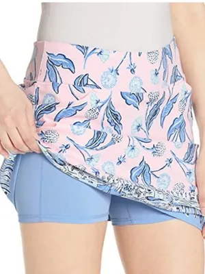 Lilly Pulitzer Luxletic UPF Monica Golf Skort Pink Tropics Par Tee Time Golf 00 thumbnail 2