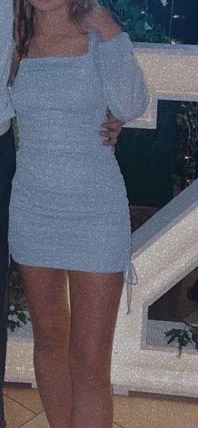Jump Apparel Light Blue Sparkly Dress thumbnail 3