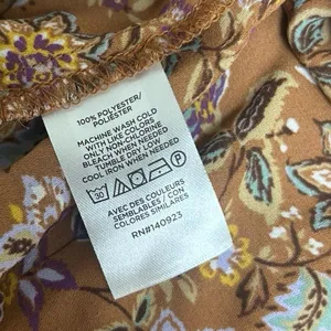 LOFT Women’s Floral Tie Neck Blouse Medium Long Sleeve Boho Cottagecore Fall Top thumbnail 6