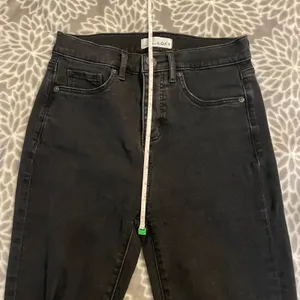 LOFT High Waist Straight Crop Jeans size 24 00 Frayed Hem Black Everyday Casual‎ thumbnail 6