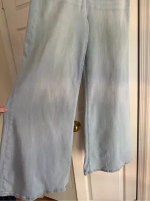 FRAME Le Palazzo High Rise Wide Leg Jeans Light Wash Size 31 NWT $288 thumbnail 10