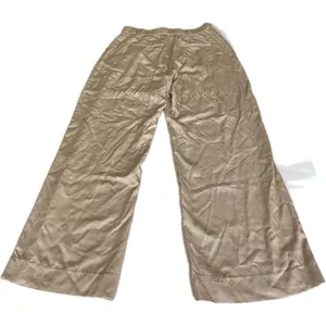Abercrombie & Fitch Wide Leg Trouser Pants Women’s Large Long High Rise Beige thumbnail 2