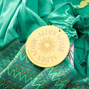 Alden Adair. Frida Ruffle‎ Smocked Midi Dress. thumbnail 14