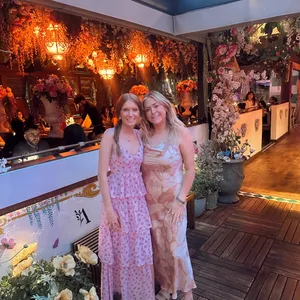 Dress Forum Peach & Cream Botanical Slip Midi Dress thumbnail 3