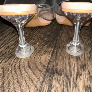 Transparent Strap Nude Women's Shoes Size 8.5 thumbnail 2