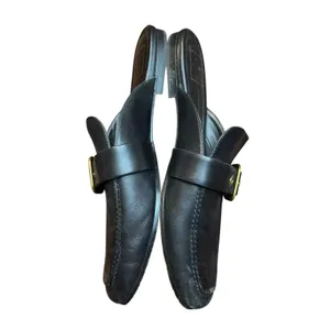 Dolce‎ Vita Shoes Womens Size 8 Black Leather Buckle Loafer Mules Slip On Casual thumbnail 6