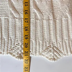 Marc New York Andrew Marc Sweater Womens Small Cream Cable Knit Mock Neck Chic thumbnail 10