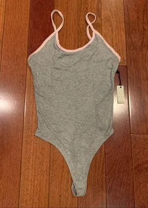 🆕 Forever 21 | Gray Bodysuit Small thumbnail 1