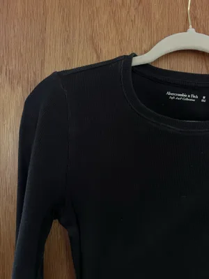 Abercrombie and fitch ribbed black bodysuit thumbnail 6