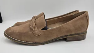 Indigo Rd. Raven Loafers Women's Size 8.5 M Tan Brown Braided Faux Suede Vintage thumbnail 2
