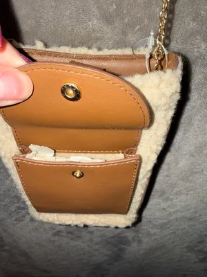 Steve Madden Sherpa Faux Fur Mini Crossbody Phone Bag thumbnail 8