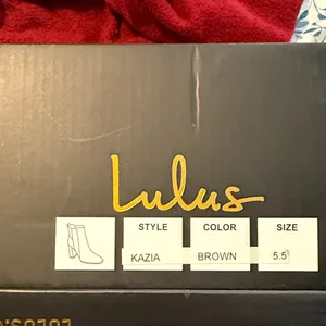Lulu's Tan Croc-Embossed Heeled Boots thumbnail 2