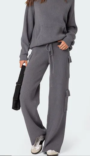Edikted Wide-Leg Sweatpants thumbnail 1