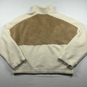 Columbia Helvetia Half Snap Fleece Pullover Women’s XL Cream Tan Sherpa Jacket thumbnail 6