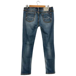 Anoname Paris‎ Skinny Jeans Womens 31 Blue Medium Wash Low Rise Stretch 517-204A thumbnail 2