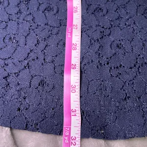 Old Navy Womens Size XL Lace Midi Skirt Arctic Depth Navy Blue Lined Boho Office thumbnail 10
