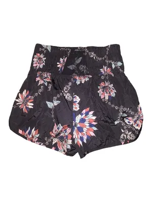 Free People Movement Running Shorts Women's Medium Floral The Way Home Workout thumbnail 2