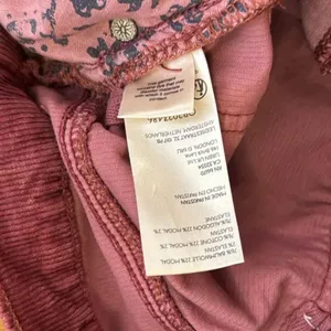 Free People We the free risk taker high rise‎ straight cord jeans size 27 thumbnail 7