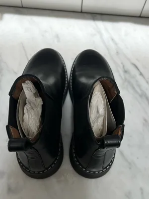 NEW & Other Stories Black Leather Chelsea Boots - Woman’s 6.5 thumbnail 3