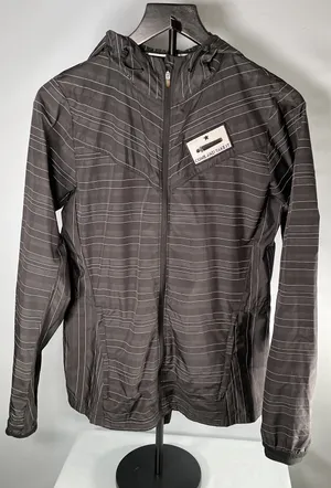 Nike Vapor Reflective Running Jacket Women M Black 618982-010 Dri-FIT Hooded thumbnail 1