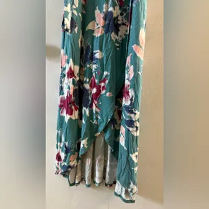 SO Teal Floral Maxi Dress‎ Size XS thumbnail 2