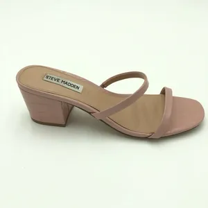 Steve Madden Pink Issy Croc Block Sandal Heel Size 10 thumbnail 4