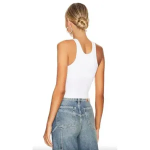FREE PEOPLE Clean Lines Crop Tank in White Size Medium/Large thumbnail 9