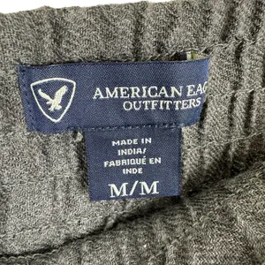 American Eagle Gray Y2K Eyelet Elastic Waist Lined Pleated‎ A-Line Mini Skirt M thumbnail 5