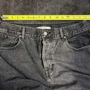 PacSun Women's‎ High Rise Straight Leg Jeans Size 30 Gray Wash Block Denim thumbnail 5