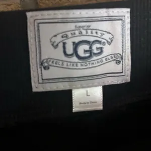 UGG Fluffy Pants Faux Fur Loungewear Sherpa Fleece Straight Leg Elastic Size L thumbnail 2