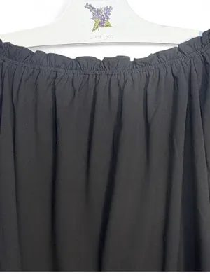 LULUS Women’s All in Good Fun Black Off-the-Shoulder Top Blouse Size Small thumbnail 8