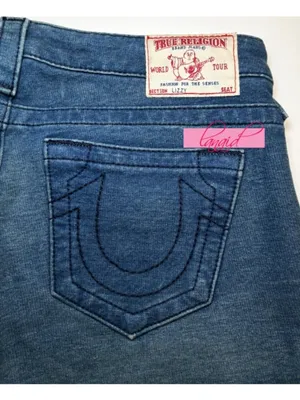 True Religion OOAK SAMPLE Lizzy Woven Knit Stretchy Cropped Crop Sweatpants Slim Jeggings thumbnail 7
