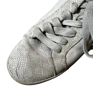 UGG Karine Snake Women's Lace up Leather Sneakers Size US 7 EU 28 Beige thumbnail 6