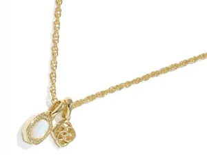 Kendra Scott Mini Elisa Iridescent & Mini Ellie Gold Wide Huggie Earrings Set thumbnail 4