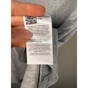 Guess Gray Logo Ringer Tee Y2K Baby Tee Casual Basic Logo Top‎ thumbnail 4