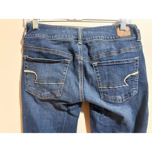 American Eagle Artist Flare Jeans Womens 6 Short Blue Excellent Super Stretch thumbnail 8